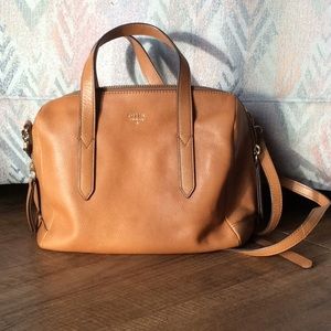 Brown Fossil Sydney Satchel Bag 
